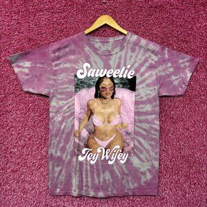 Saweetie Icy Wifey High Maintenance ICY GRL Rap Tie Dye L